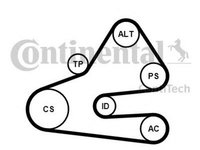 Set Curea transmisie AUDI A4 8E2 B6 CONTITECH 6PK1613K1