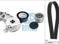 Set curea transmisie cu caneluri (5544480 EVR) AUDI,SEAT,SKODA,VW