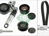 Set curea transmisie cu caneluri AUDI A6 (4F2, C6) (2004 - 2011) INA 529 0075 10 piesa NOUA