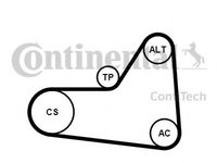 Set curea transmisie cu caneluri AUDI Q3 (8U) (2011 - 2020) CONTITECH 6PK1070K1