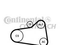 Set curea transmisie cu caneluri Citroen C4 cupe (LA_), Citroen C4 I (LC_), PEUGEOT 207 (WA_, WC_) - CONTITECH 6PK905 EXTRA K1