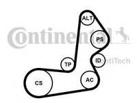 Set curea transmisie cu caneluri KIA CARENS II (FJ) (2002 - 2006) CONTITECH 6PK1515K1 piesa NOUA