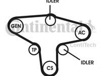 Set curea transmisie cu caneluri OPEL ASTRA H (L48) (2004 - 2016) CONTITECH 6PK1050D1