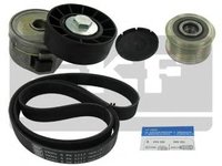 Set curea transmisie cu caneluri PEUGEOT 307 (3A/C), LANCIA PHEDRA (179), FIAT ULYSSE (179AX) - SKF VKMAF 33320-1