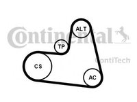 Set curea transmisie cu caneluri PEUGEOT 307 CC (3B) (2003 - 2020) CONTITECH 6PK1217K1