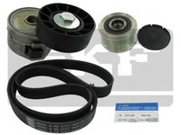 Set curea transmisie cu caneluri PEUGEOT 607 limuzina (9D, 9U), PEUGEOT 807 (E), Citroen C8 (EA_, EB_) - SKF VKMAF 33320-3