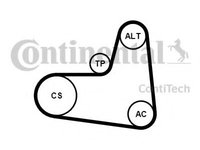 Set curea transmisie cu caneluri SKODA FABIA Praktik (2001 - 2007) CONTITECH 6PK995K1