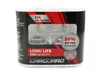Set de 2 becuri Halogen 24V - H4, 70W, +50% Intensitate - LONG LIFE - CARGUARD