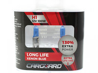 Set de 2 becuri Halogen H1 100W 130 Intensitate - LONG LIFE - CARGUARD BHA031 CARGUARD