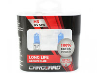 Set de 2 becuri Halogen H3 100 Intensitate - LONG LIFE - CARGUARD BHA022 CARGUARD