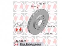 Set disc frana fata Opel Astra J J60 Zimmermann
