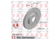 Set disc frana fata Opel Astra J J67 Zimmermann