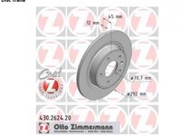 Set disc frana spate Opel Astra J Zimmermann