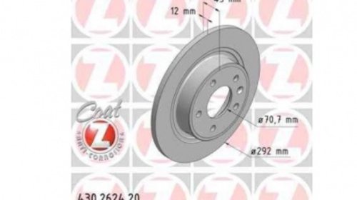 Set disc frana spate Opel Astra J Zimmermann