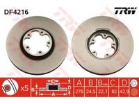 Set discuri Ford Transit MK5 2.0 TDCI DF4216 ( LICHIDARE DE STOC)