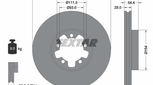 Set discuri Ford Transit MK6 92151903 ( LICHI