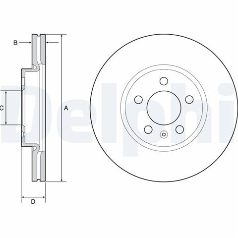 Set Discuri Frana Delphi Vw BG4965C