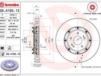 Set discuri frana fata Mitsubishi Lancer EVO X marca BREMBO