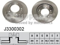 Set discuri frana fata nipparts R284 pt kia sportage(k00)