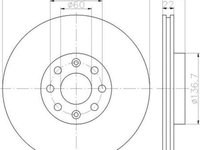 Set Discuri Frana fata Opel Corsa D 1.3 Cdti Textar