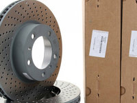 Set Discuri Frana Fata Perforate original Porsche Boxter 981 2012 2.7 265/275 PS 98135140101 + 98135140201 SAN27333