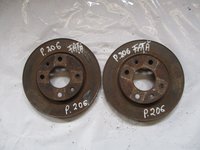 SET DISCURI FRANA FATA PEUGEOT 206 1.9 D FAB. 1998 - 2008 ⭐⭐⭐⭐⭐