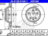 Set discuri frana punte spate ate pt audi q7, vw touareg, porsche cayenne