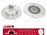 Set discuri frana spate Audi A4 1994-2001 OEM 8D0615601B