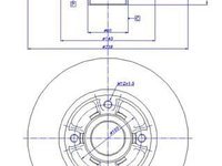 Set discuri frana spate Renault 19 Limuzina (L53), 01.1988-12.1992, marca SRLine S71-1049