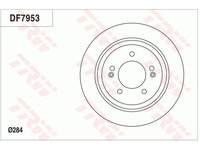 Set discuri frana spate TRW Hyundai Grandeur (Hg) 01.2011- I30 11.2016- Ioniq (Ae) 2016- Kona (Os) 2017-, Kia Ceed (Cd) 2018- Optima (Jf) 2015- Optima 01.2010- Proceed (Cd) 10.2018- Soul II, 2014- puntea spate