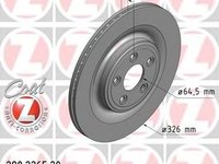 Set discuri frana spate Zimmermann pt jaguar s-type, xf, xj, xk