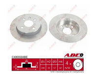 Set Discuri Opel Astra G / Astra H C4X002ABE ( LICHIDARE DE STOC)