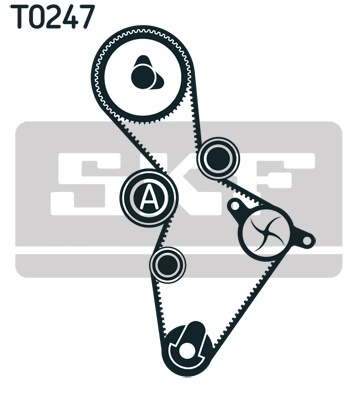 Set distributie curea SKF AUDI A6 C6 (4F2) 2005-2011 - VKMA 01222