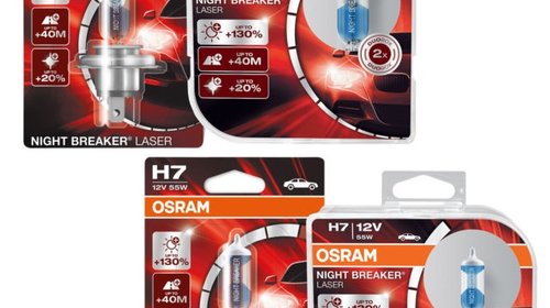 Set doua becuri H7 - OSRAM NIGHT BREAKER LASE