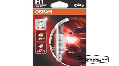 Set doua becuri halogen H1 OSRAM Night Breake