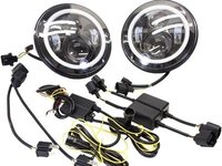 Set Faruri Angel Eyes LUPA Jeep CJ 8 Scrambler Wrangler TJ JK AL- TCT-5654