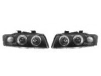 Set faruri tuning Audi A4 (B6) 11.2000-11.2004 BestAutoVest fata stanga-dreapta transparent-negru