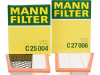 Set Filtre Aer Mann Filter Mercedes-Benz C-Class W204 2007-2014 C25004 + C27006