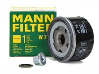 Set Filtru Ulei Mann Filter W75/3 + Buson Golire Baie Ulei Fa1 518.471.001 + Garnitura Buson Golire Baie Ulei Fa1 Renault Clio 3 2005-2014 542.470.100