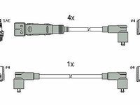 Set fise bujii VW Caddy Coroserie 9K9A 11.1995- 01.2004 Nou