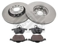 Set frana, frana disc AUDI A6 limuzina (4B2, C5), AUDI A6 Avant (4B5, C5), AUDI A4 (8E2, B6) - MAPCO 47899