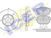 Set frana, frana disc FORD FOCUS C-MAX, VOLVO S40 II limuzina (MS), FORD FOCUS II (DA_) - ICER 31617-3963