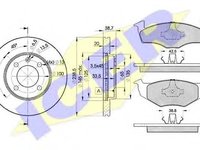 Set frana, frana disc VW GOLF Mk III (1H1), VW GOLF Mk III Estate (1H5), VW POLO limuzina (6KV2) - ICER 31178-3975