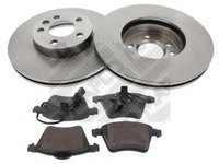 Set frana, frana disc VW SHARAN (7M8, 7M9, 7M6), FORD GALAXY (WGR), SEAT ALHAMBRA (7V8, 7V9) - MAPCO 47879