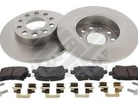 Set frana, frana disc VW TOURAN (1T1, 1T2), AUDI A3 (8P1), VW RABBIT V (1K1) - MAPCO 47837