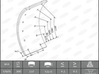 Set garnituri de frictiune, frana tambur BERAL KBL17351.0-1561