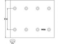 Set garnituri de frictiune, frana tambur DAF CF 65 (2001 - 2013) Textar 1901005