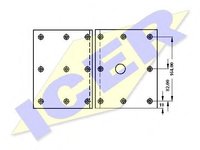 Set garnituri de frictiune, frana tambur - ICER 21 8048 00