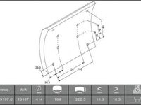 Set garnituri de frictiune, frana tambur RENAULT TRUCKS Magnum, RENAULT TRUCKS Premium, RENAULT TRUCKS Agora - FERODO K19187.0-F3537