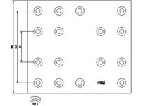 Set garnituri tambur IVECO EuroTech MP TEXTAR 1934202